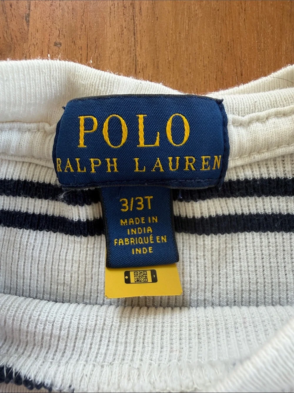 Ralph Lauren Striped Long Sleeve Ribbed Long-Sleeve Shirt